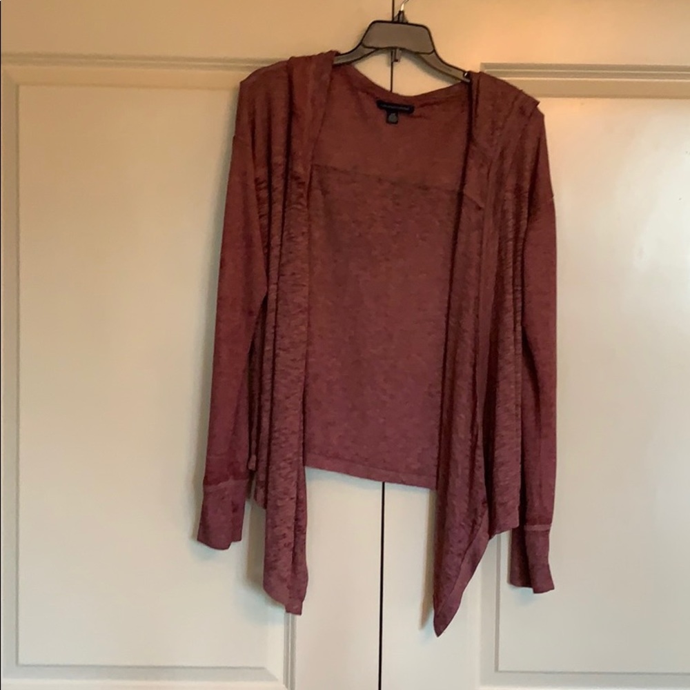 Burgundy cardigan